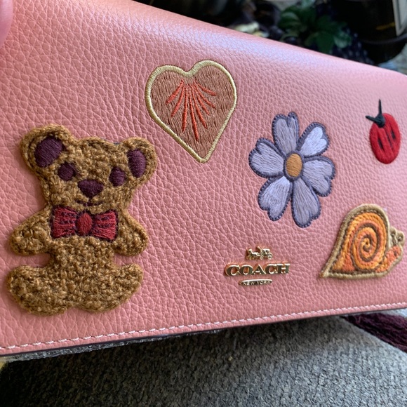 Authentic COACH 1941 pebbled Leather patches Flap snap Crosby LIMITED EDITION - Picture 2 of 13